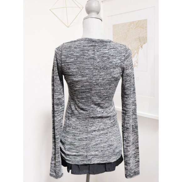 Melange Knit Henley Top 🐈‍⬛  SUPERDRY - Picture 4 of 7